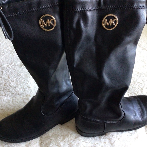 Michael Kors Other - Michael Kors Emma Variation 2-HW Black Drawstring Below the Knee Boots TEENs